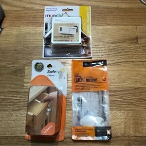 Child Safety Lock Bundle Lot NEW Safety 1st Munchkin Cabinet Latch